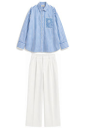 MARGO BLUE STRIPE CO-ORD WOMEN