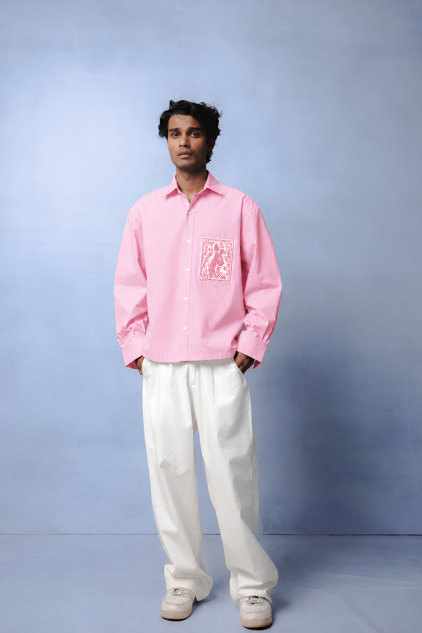 OLIVIA PINK DYED CO-ORD MEN
