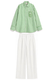 MARGO GREEN STRIPE CO-ORD MEN