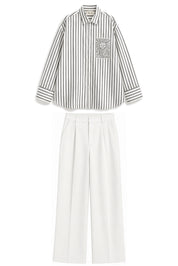 MARGO GREY STRIPE CO-ORD MEN