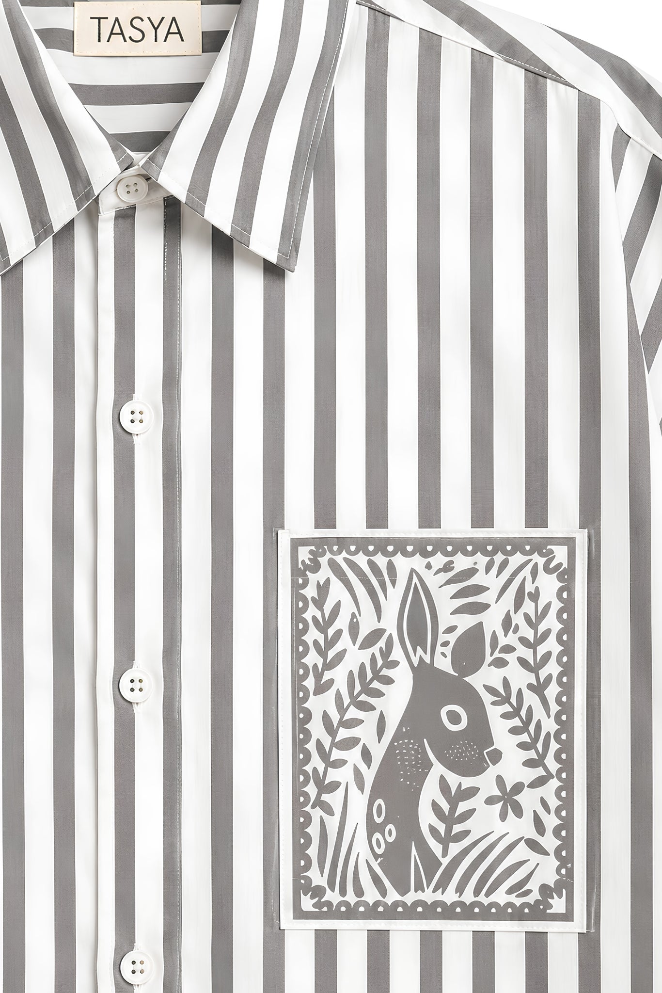 OLIVIA GREY STRIPE SHIRT MEN
