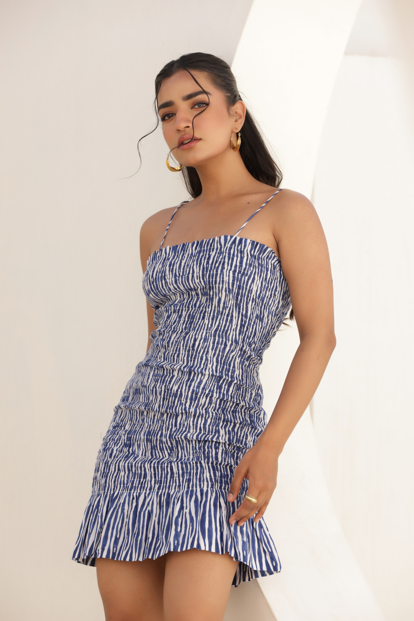 Silvia Mini Dress - Blue