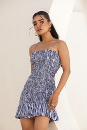 Silvia Mini Dress - Blue