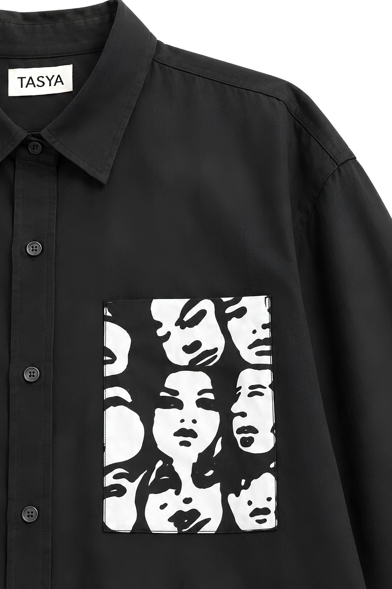 WINONA BLACK DYED SHIRT MEN