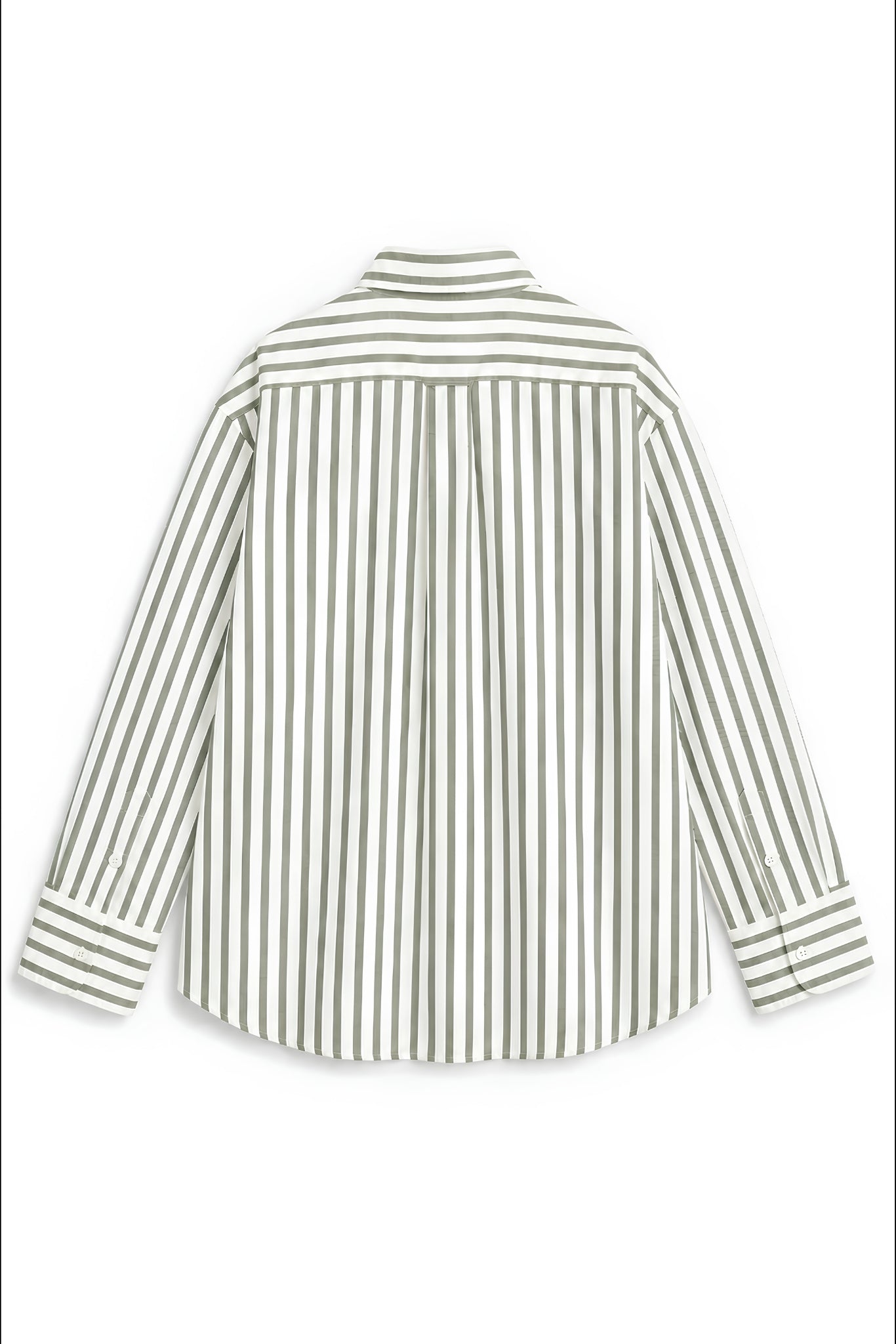 TIFFANY OLIVE GREEN STRIPE SHIRT MEN