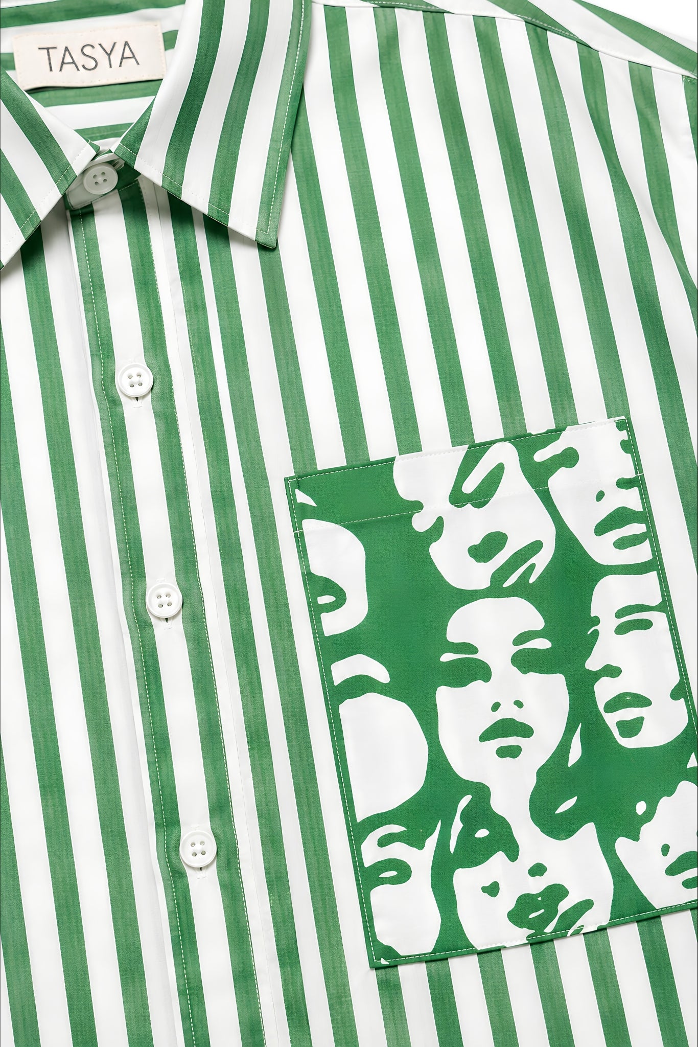 WINONA GREEN STRIPE SHIRT MEN