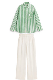 HORIZON STRIPE GREEN CO-ORD