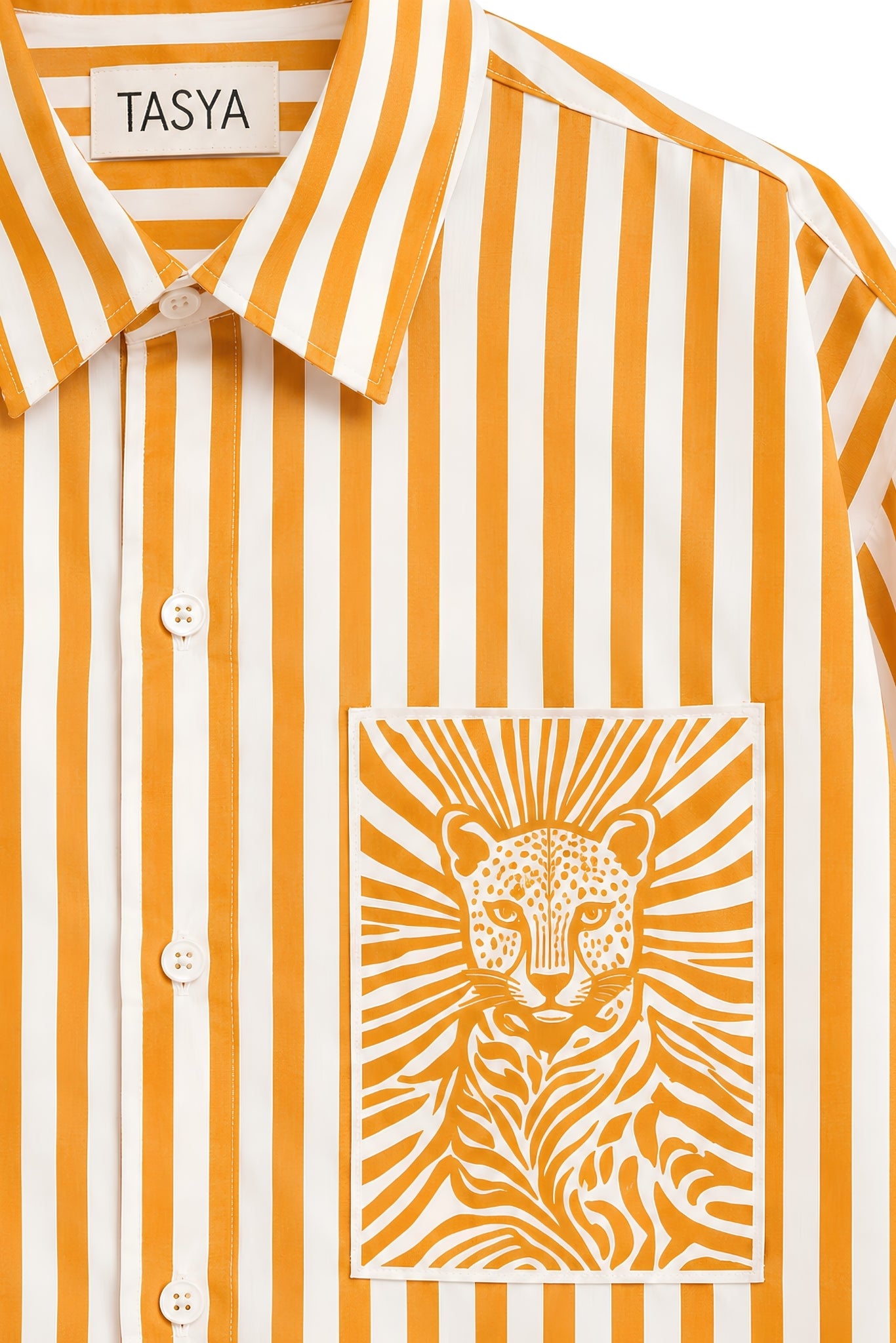 MARGO ORANGE STRIPE SHIRT MEN
