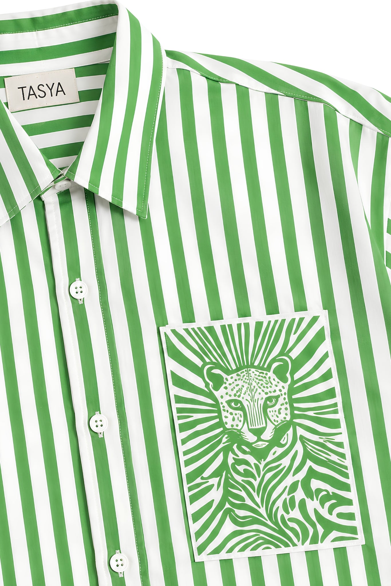 MARGO GREEN STRIPE SHIRT MEN