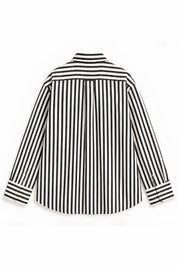 OLIVIA BLACK STRIPE SHIRT MEN