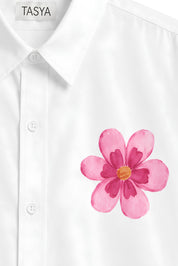 DALLY WHITE PINK SHIRT WOMEN