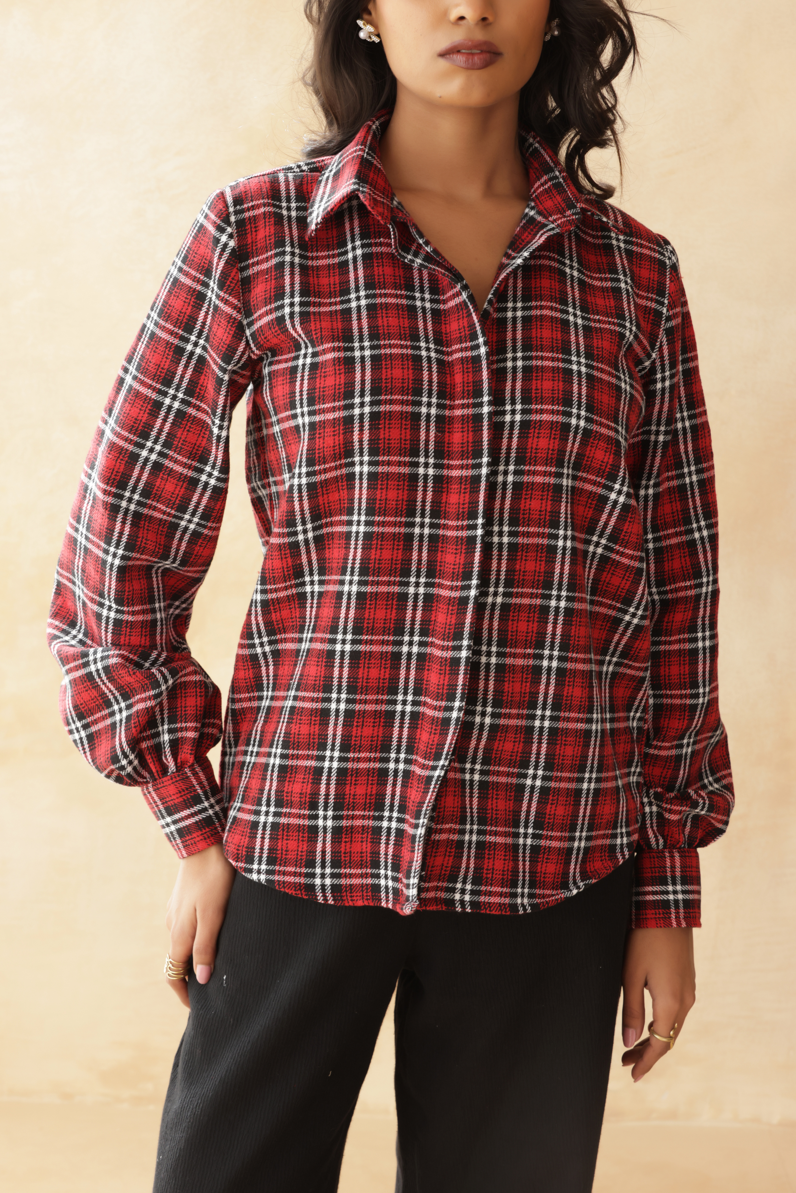 RUSTIC RUBY CHECKED SHIRT