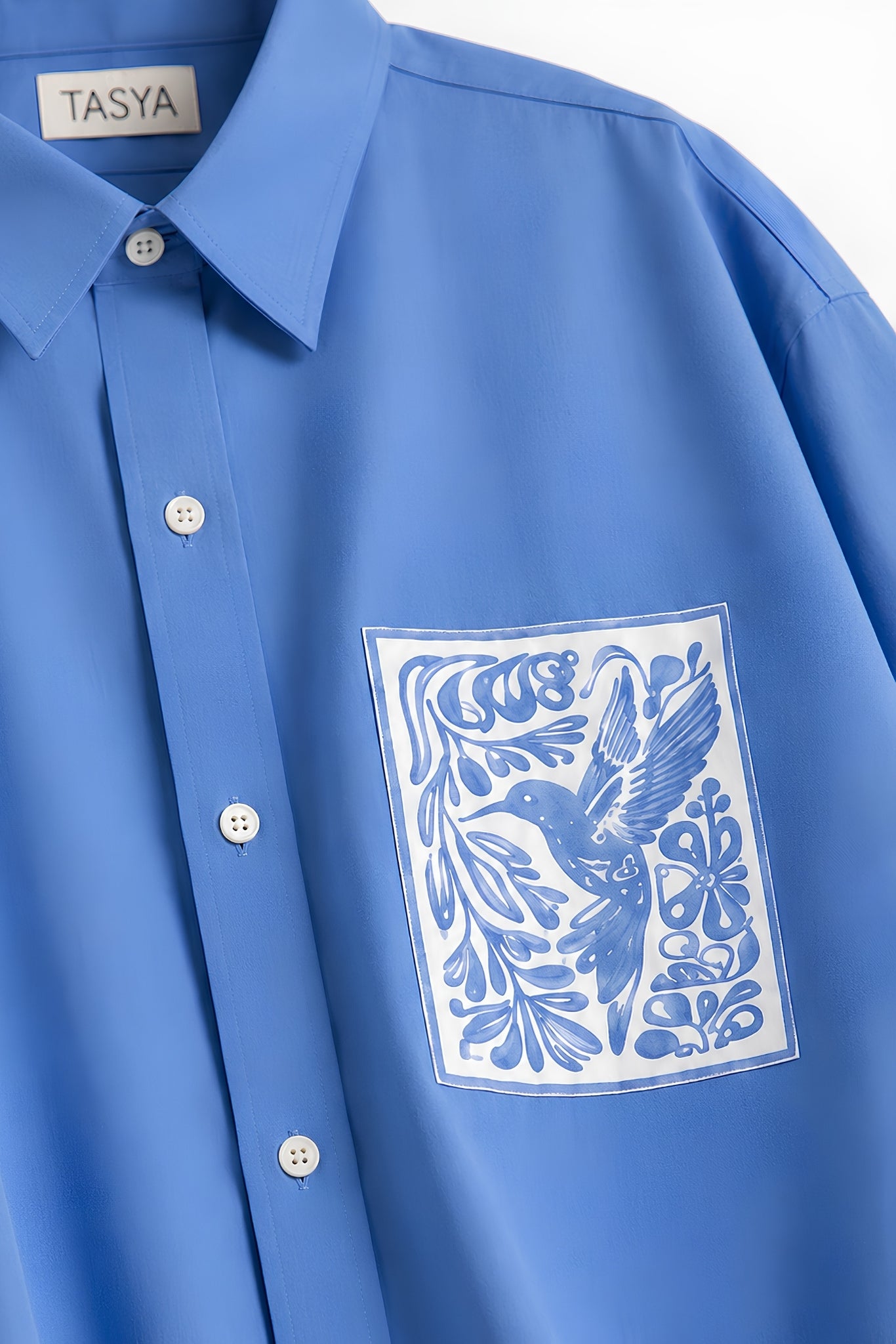KIN BLUE DYED SHIRT MEN