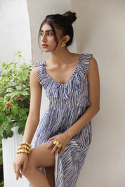 Block Bliss Midi Dress