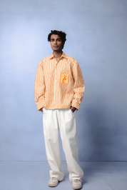 OLIVIA ORANGE STRIPE CO-ORD MEN