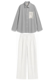 TIFFANY GREY DYED CO-ORD MEN