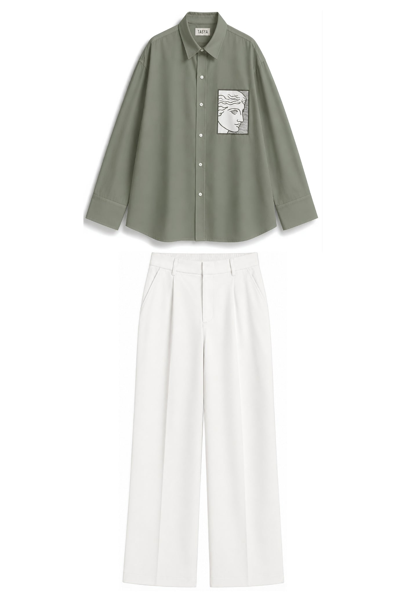 TIFFANY OLIVE GREEN DYED CO-ORD MEN