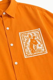 OLIVIA ORANGE DYED SHIRT MEN