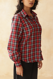 RUSTIC RUBY CHECKED SHIRT