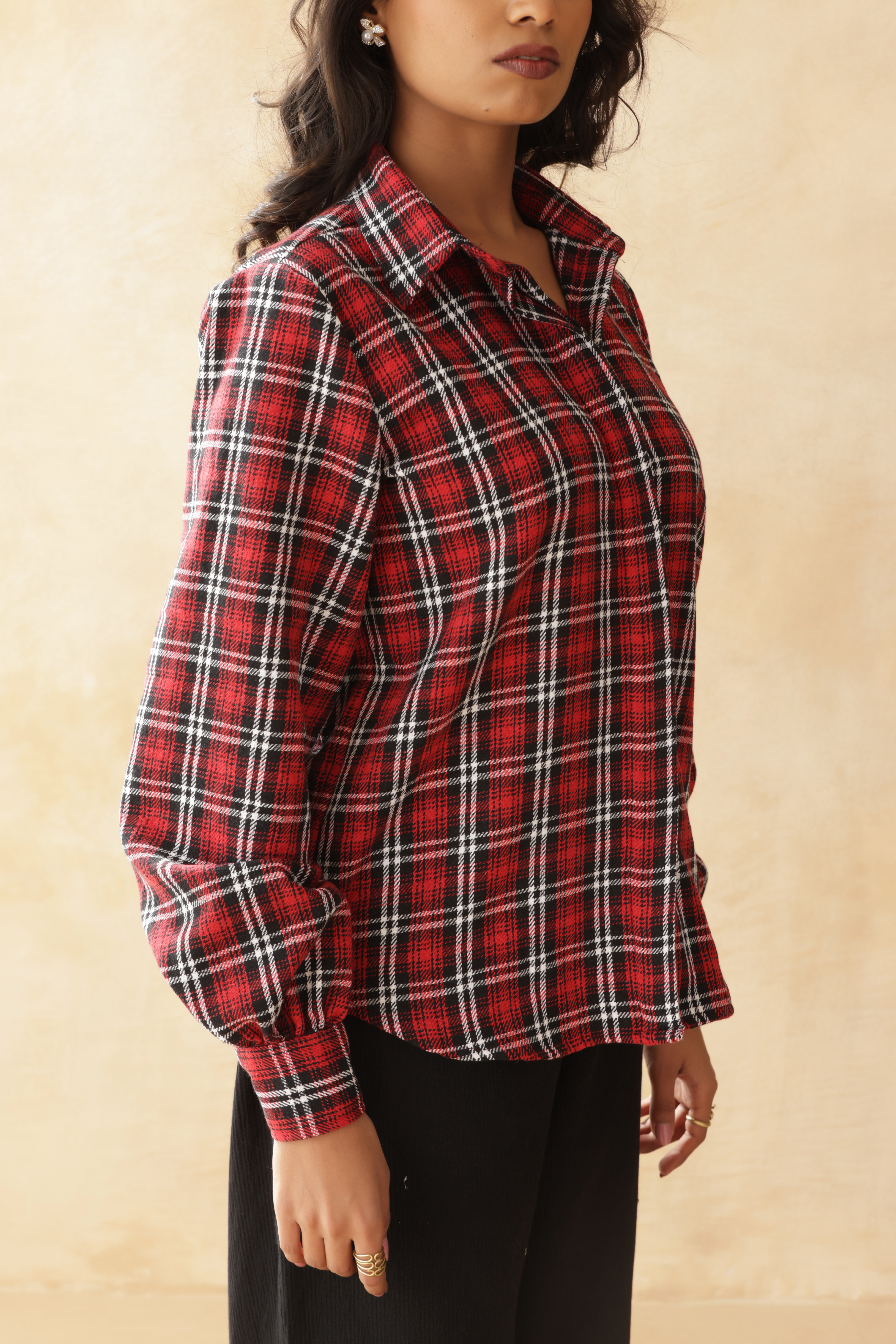 RUSTIC RUBY CHECKED SHIRT