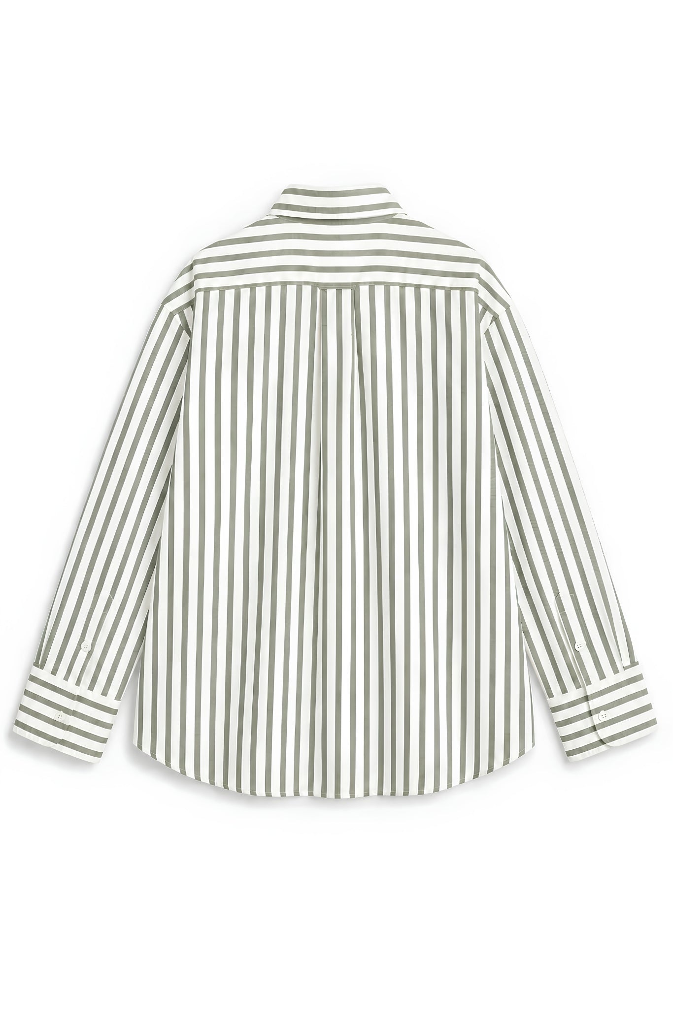 KIN OLIVE GREEN STRIPE SHIRT WOMEN