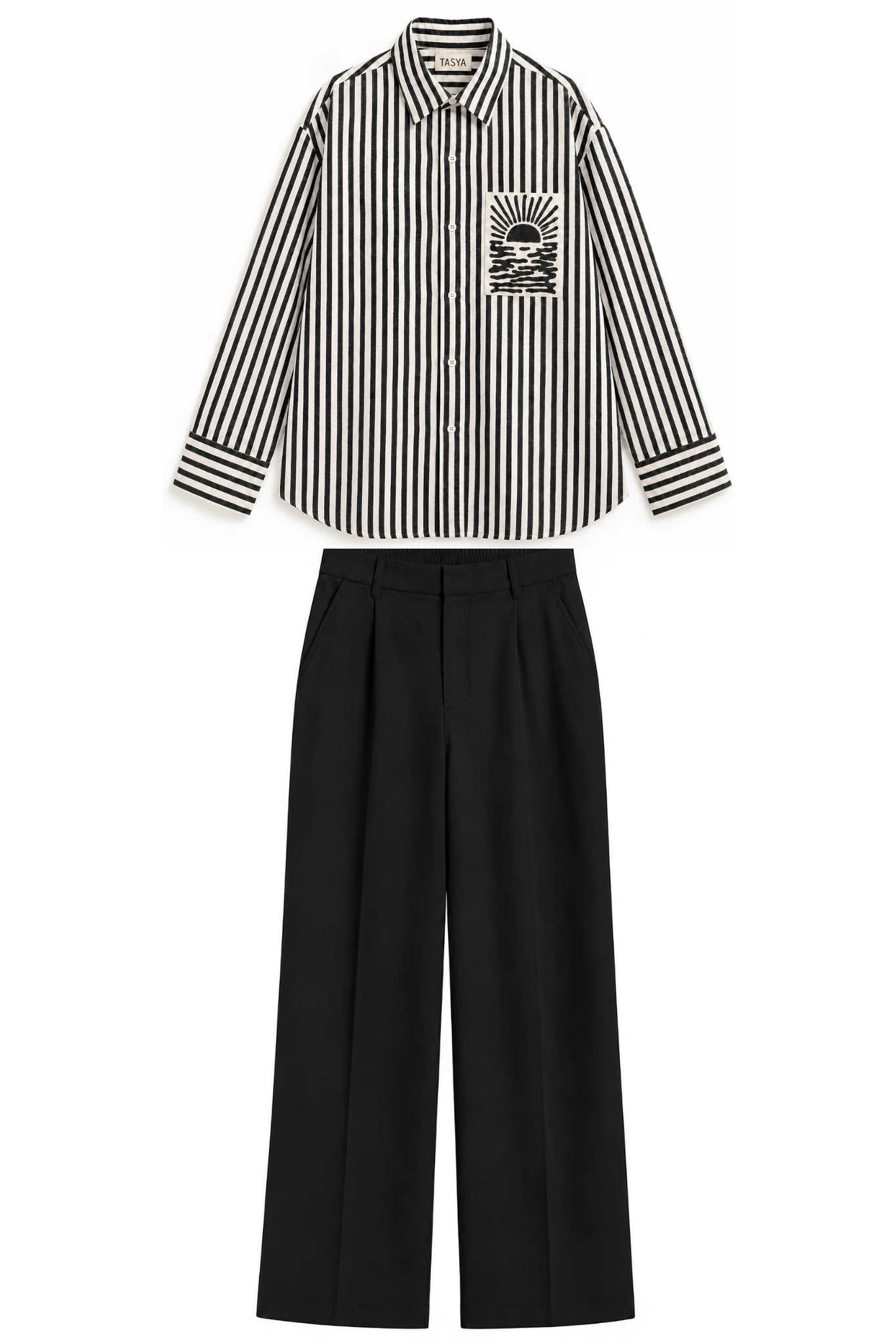 HORIZON STRIPE BLACK CO-ORD