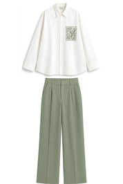 KIN OLIVE GREEN CO-ORD WOMEN