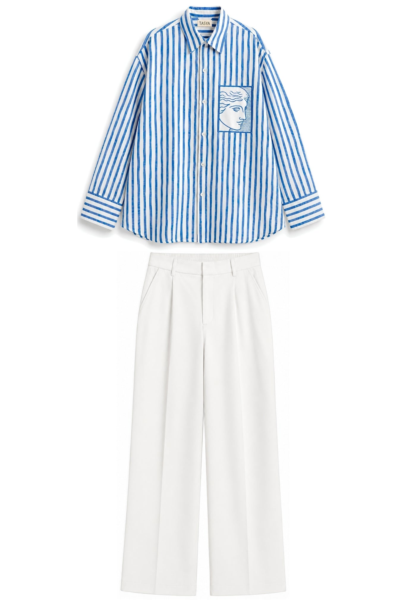 TIFFANY BLUE STRIPE CO-ORD MEN