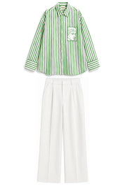 TIFFANY GREEN STRIPE CO-ORD MEN
