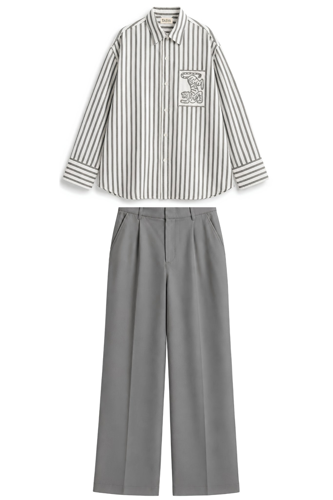 HORIZON STRIPE GREY CO-ORD