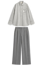 HORIZON STRIPE GREY CO-ORD