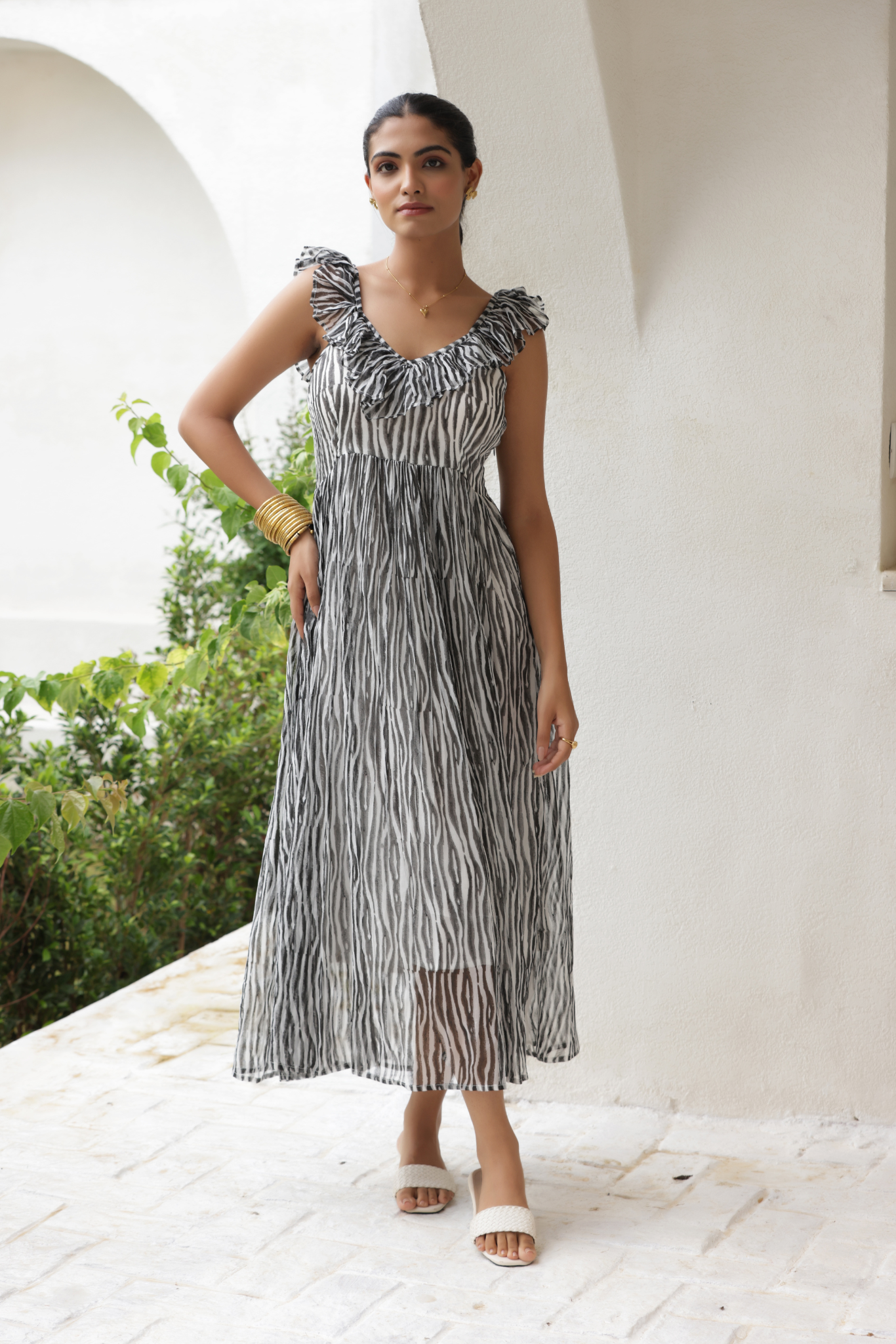 Block Bliss Midi Dress
