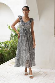 Block Bliss Midi Dress