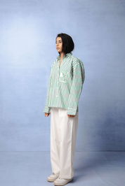 HORIZON STRIPE GREEN CO-ORD
