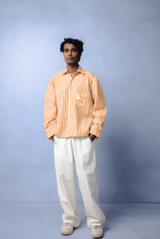 HORIZON ORANGE STRIPE CO-ORD MEN