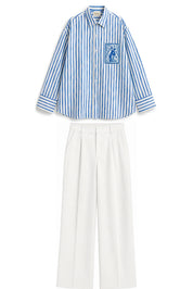 OLIVIA BLUE STRIPE CO-ORD MEN
