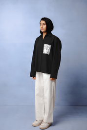 TIFFANY BLACK DYED SHIRT WOMEN