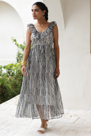 Block Bliss Midi Dress