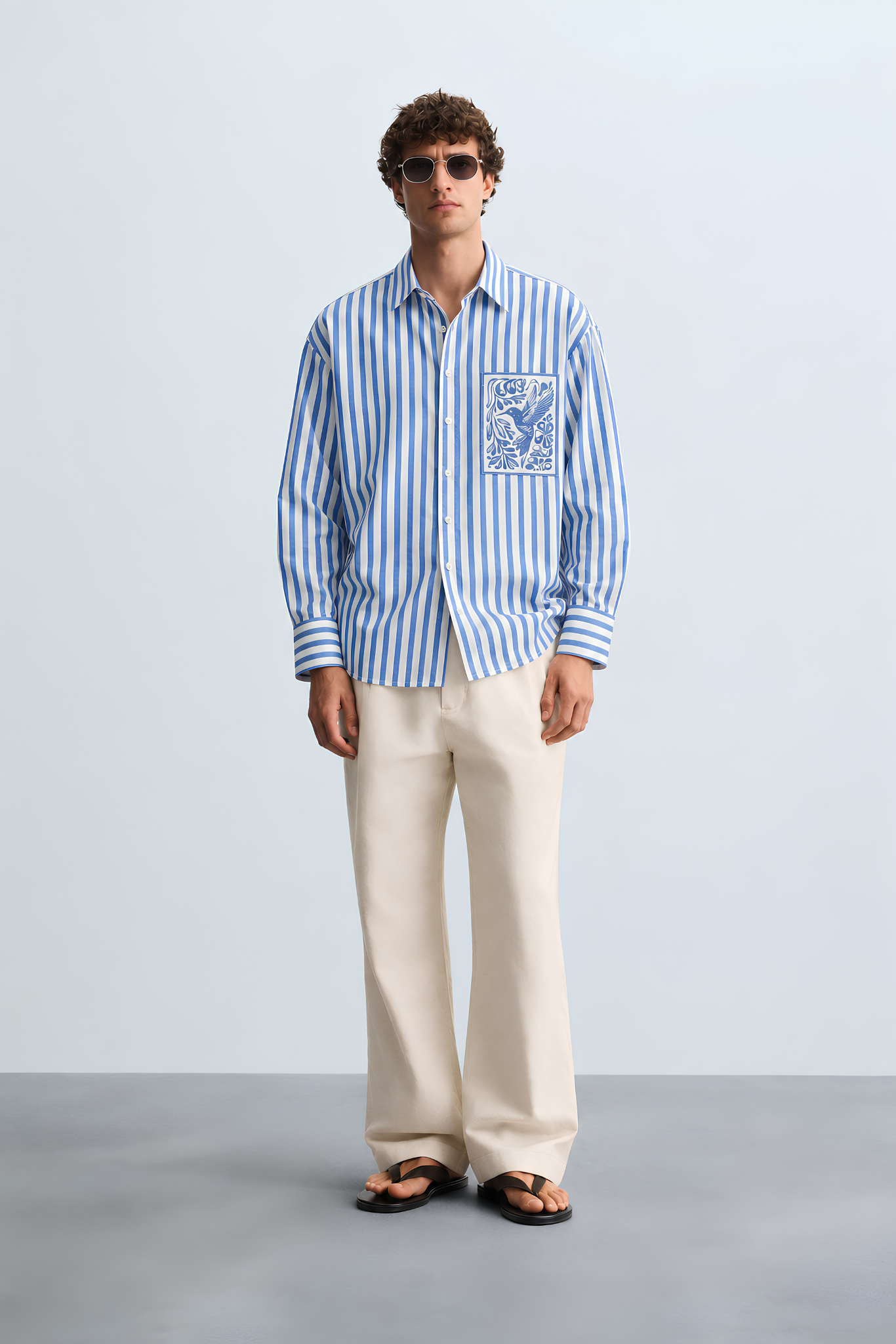 KIN BLUE STRIPE CO-ORD MEN