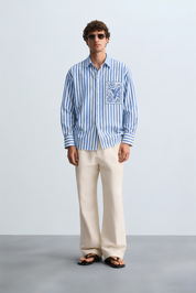 KIN BLUE STRIPE CO-ORD MEN