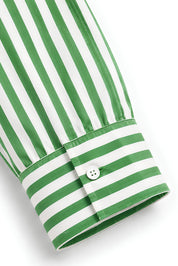 ORNELA GREEN STRIPE SHIRT MEN