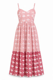 ARICIA STRAPPY MIDI DRESS