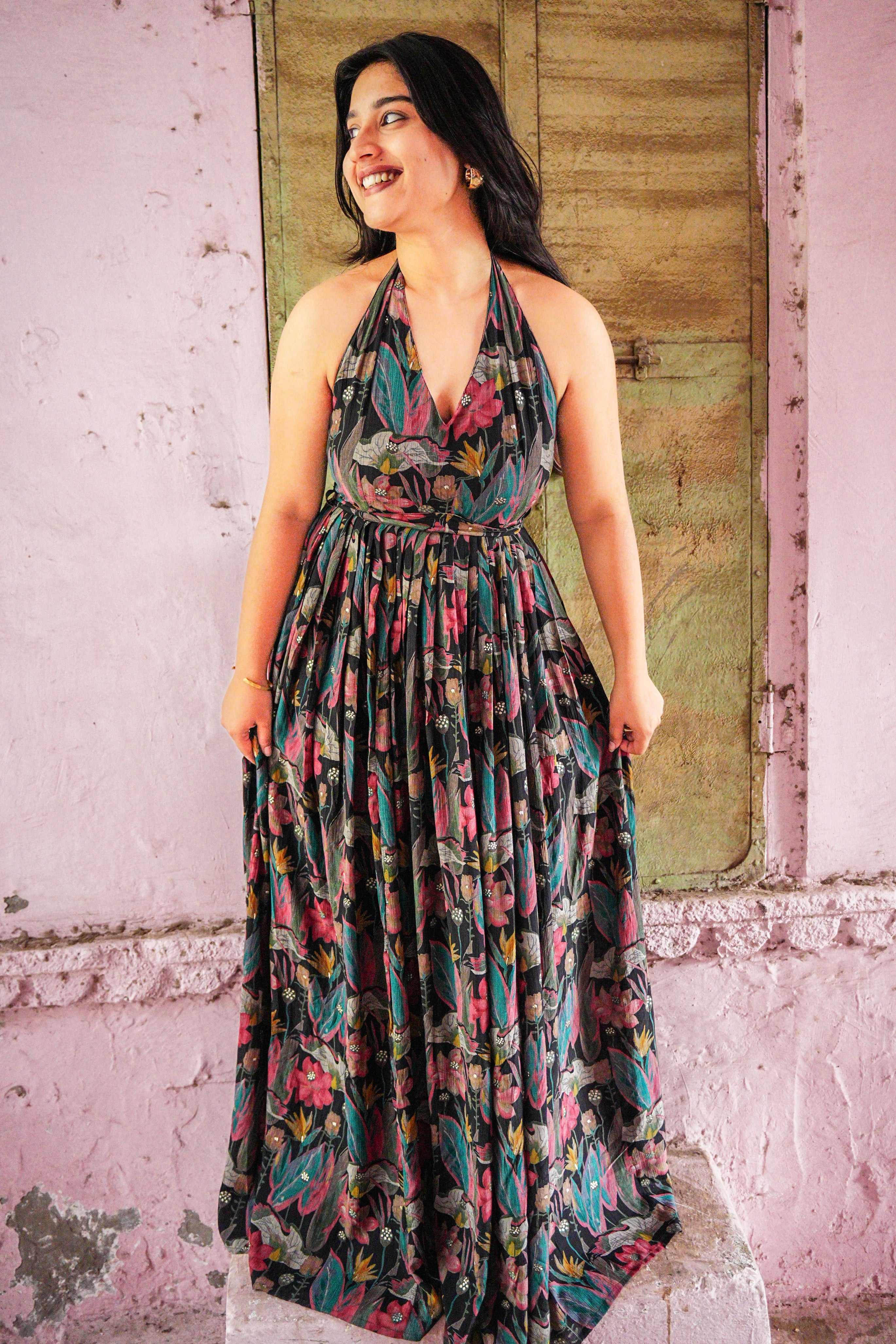 Chandani Halter Neck Dress