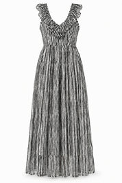 BLOCK BLISS MIDI DRESS BLACK