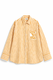 HORIZON STRIPE ORANGE SHIRT WOMEN
