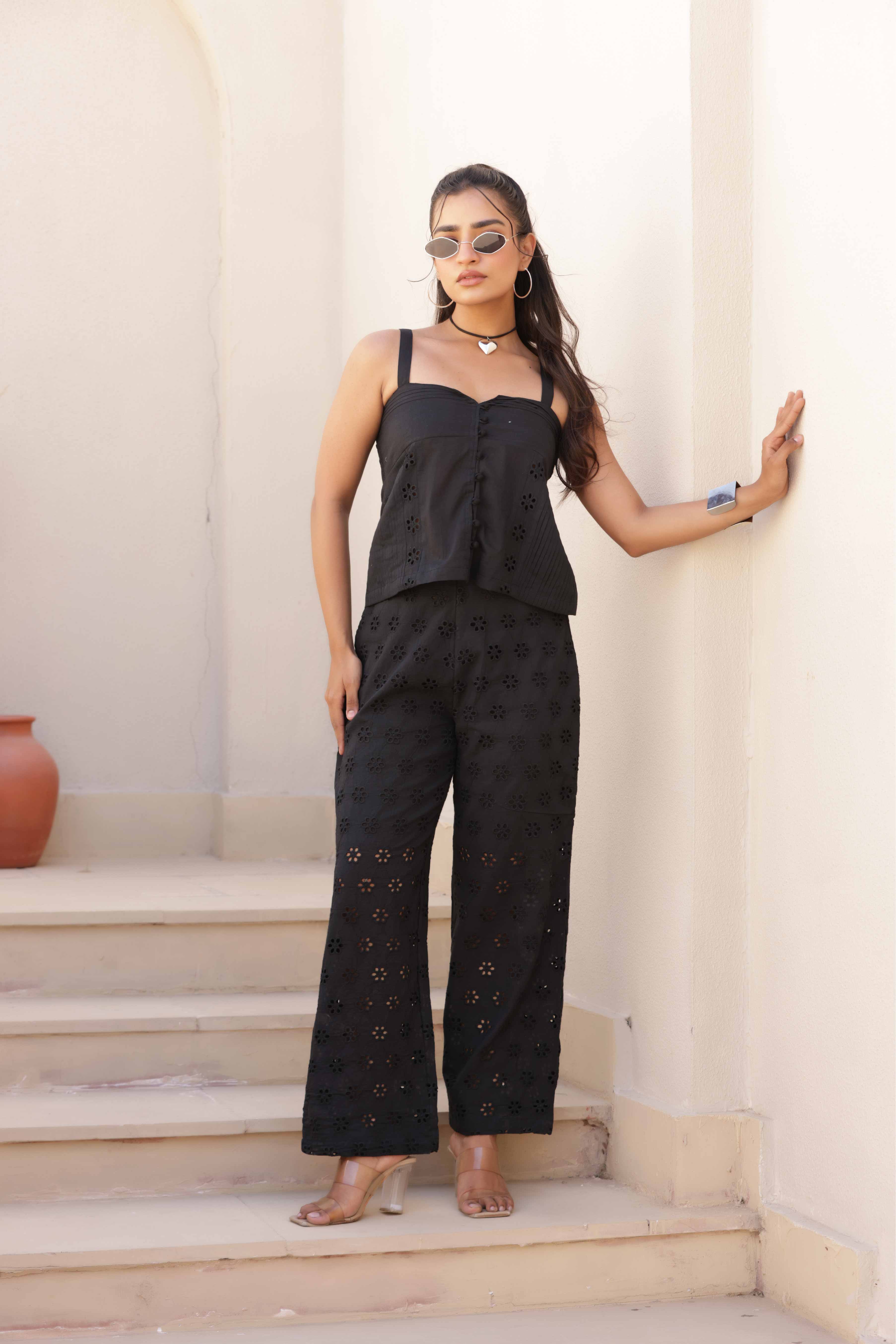 Osian Co-ord Set - Black