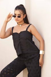 Osian Co-ord Set - Black