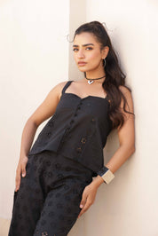 Osian Co-ord Set - Black
