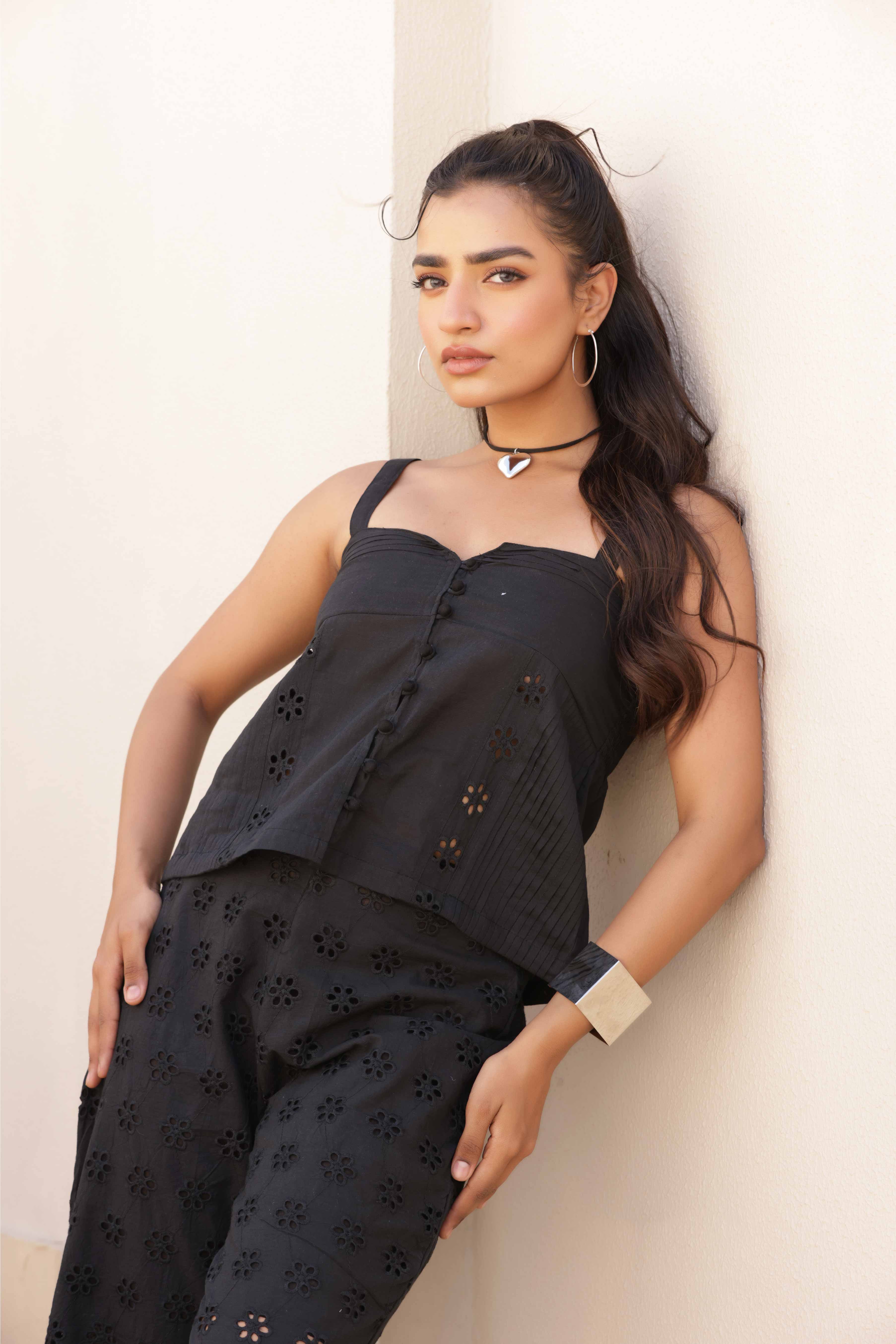 Osian Co-ord Set - Black