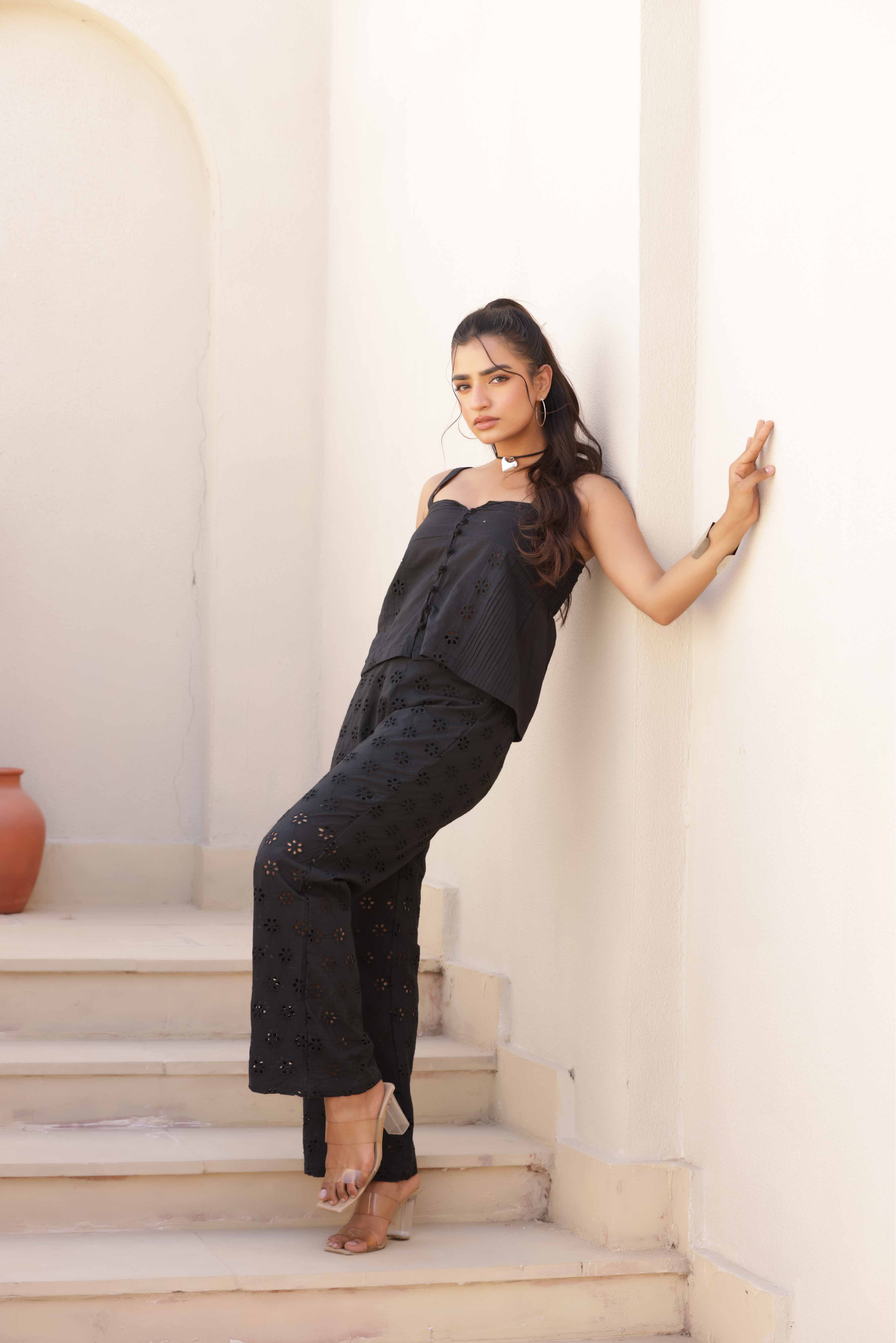 Osian Co-ord Set - Black